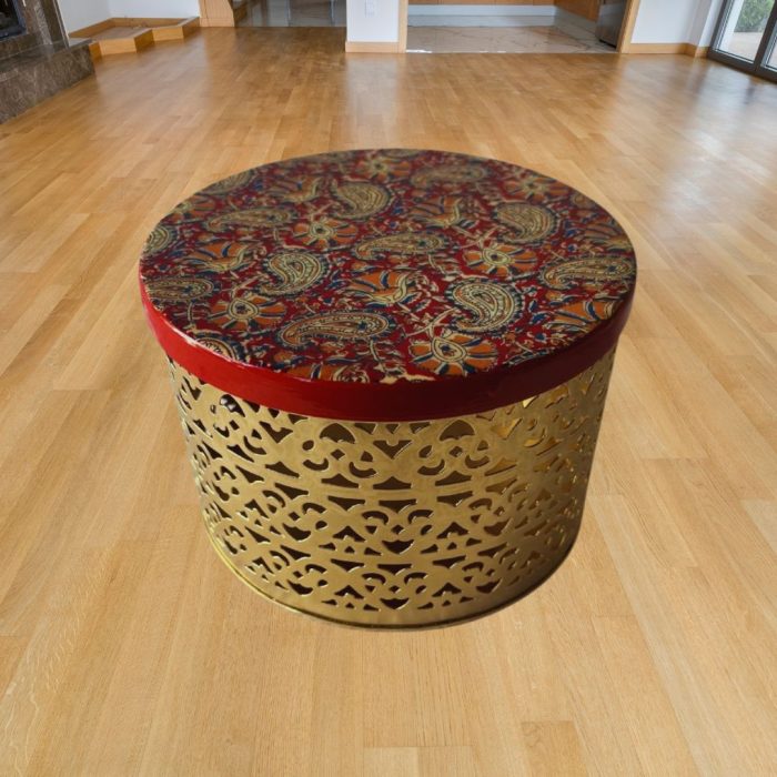 Kvyatva Kalamkari Round Box - Image 1