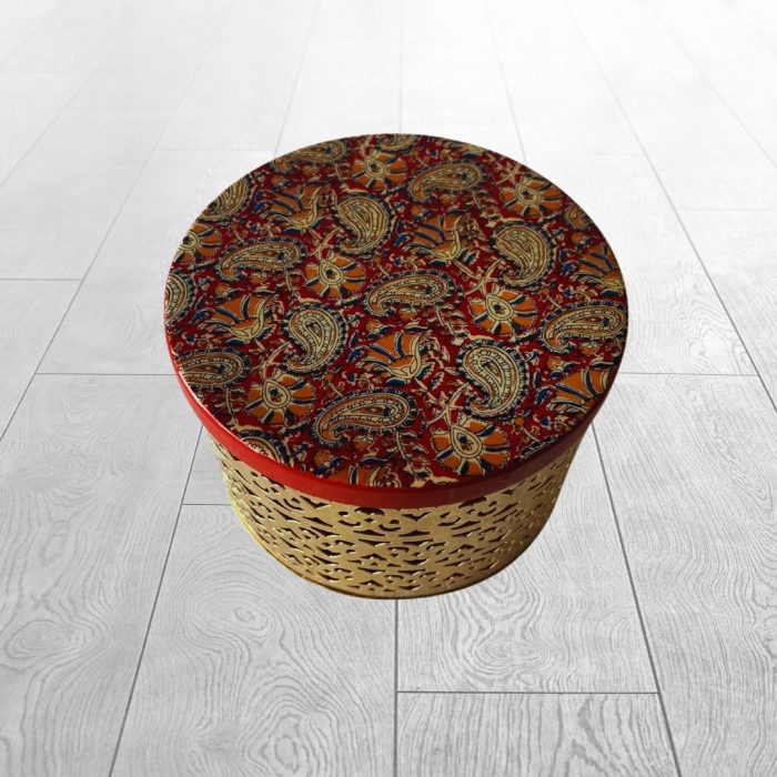 Kvyatva Kalamkari Round Box - Image 3