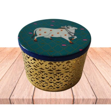 Pichwai Round Box