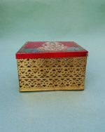 Kalamkari Metal Lakshmi Box - Image 2