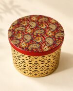 Kvyatva Kalamkari Round Box