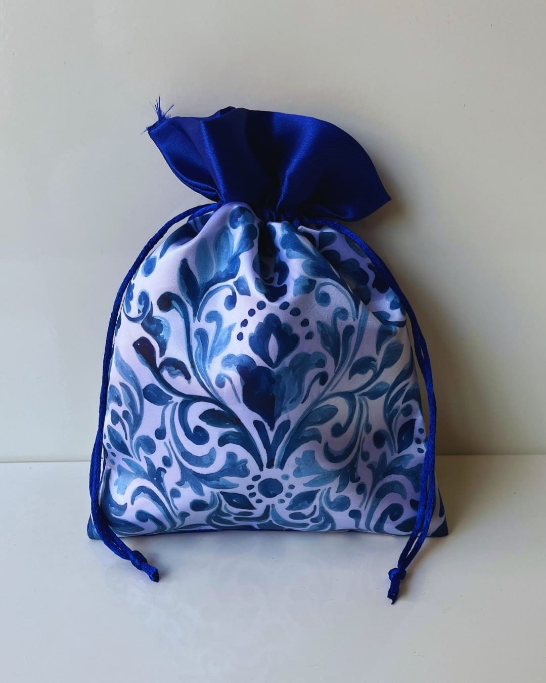 153 Indigo Silk Potli - Image 1