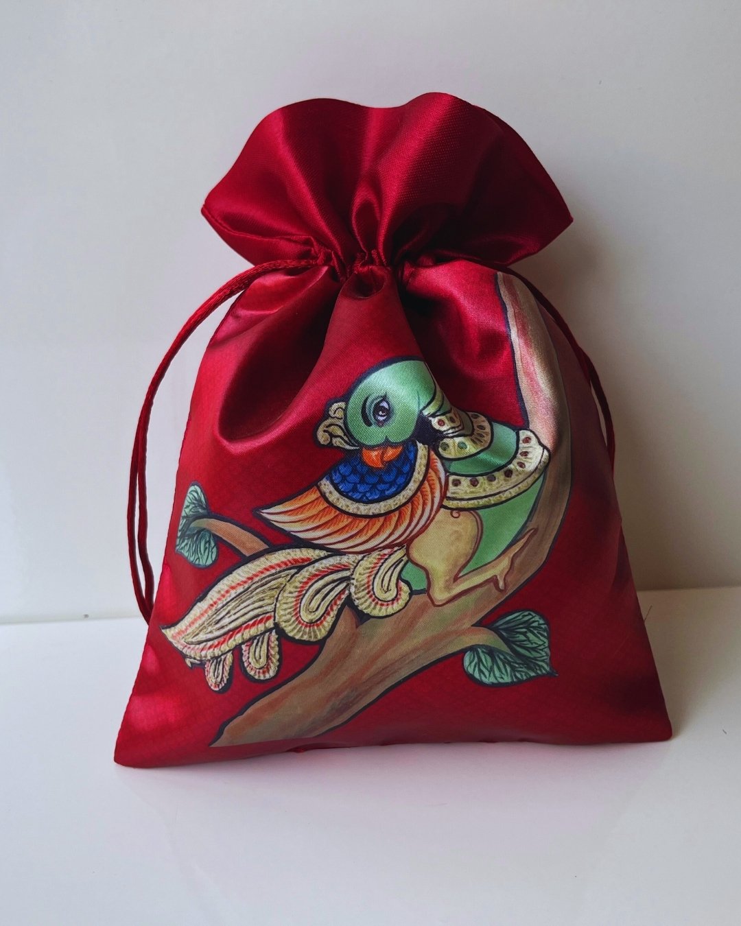 155 Parrot Silk Potli - Image 3