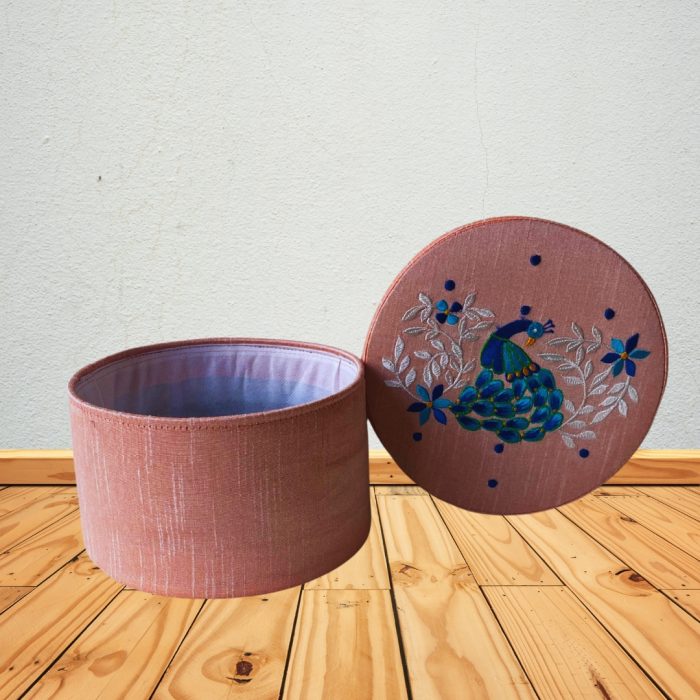 Peacock Embroidery Box - Image 3