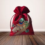 Parrot Silk Potli