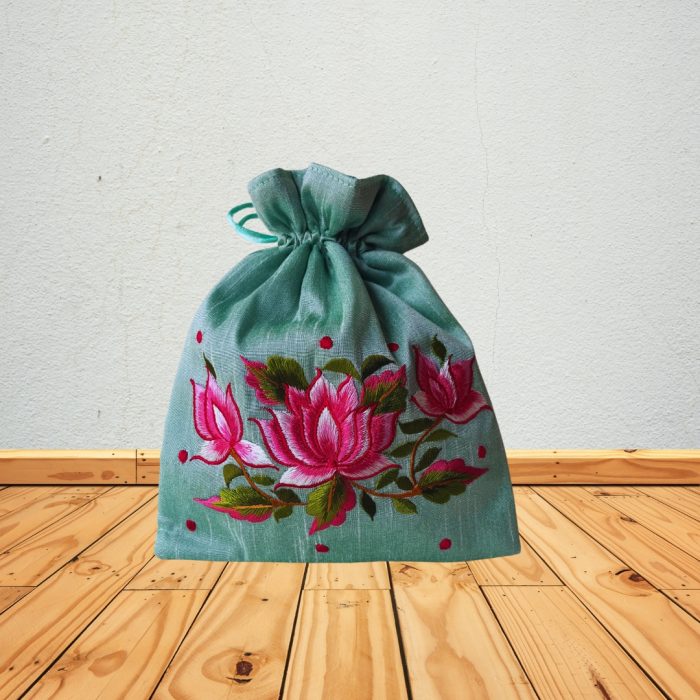 Embroidery Silk Potli - Image 1
