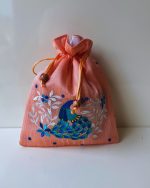 Peacock Embroidery Potli