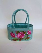 Lotus Embroidery Basket - Image 2