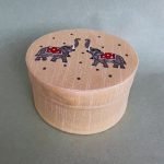 Peacock Embroidery Box