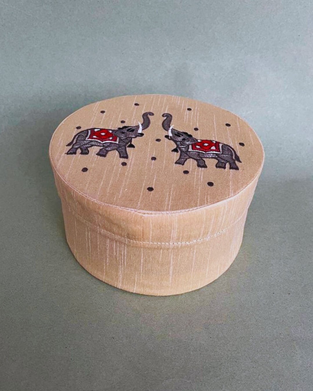 193 Peacock Embroidery Box - Image 1