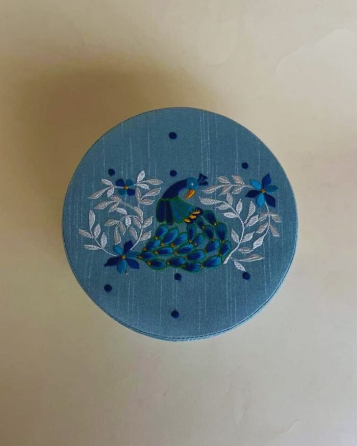 Peacock Embroidery Box - Image 3