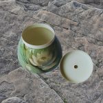 Metal Jar With Lotus Print - Image 3
