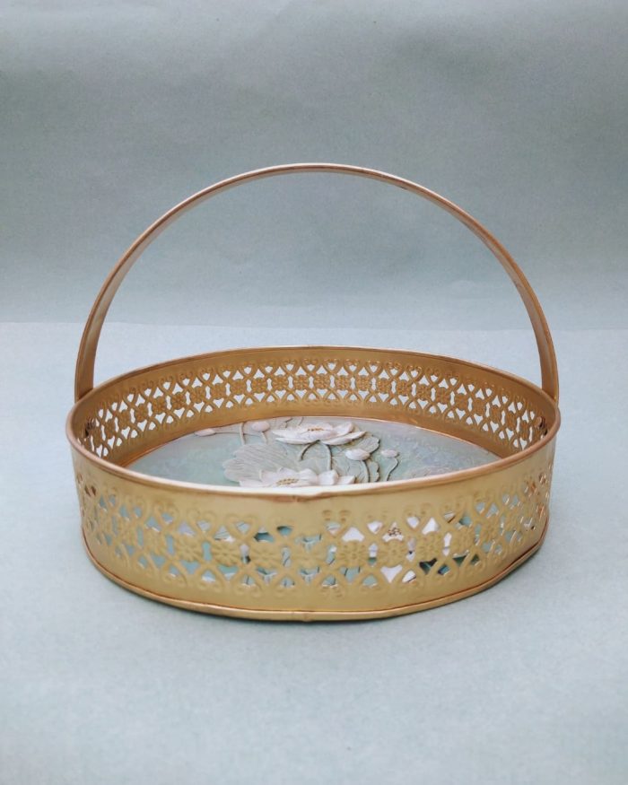 Lotus Tray With Handle - Image 1