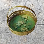 Lotus Tray With Handle