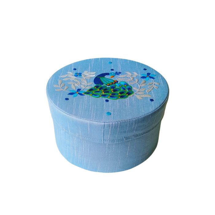 Peacock Embroidery Box - Image 3