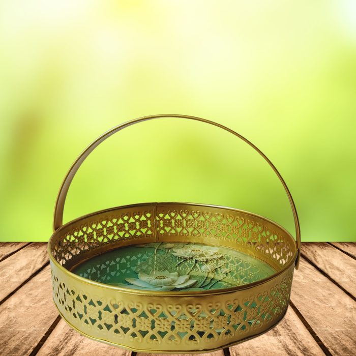 Lotus Tray With Handle - Image 3