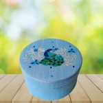 Peacock Embroidery Box