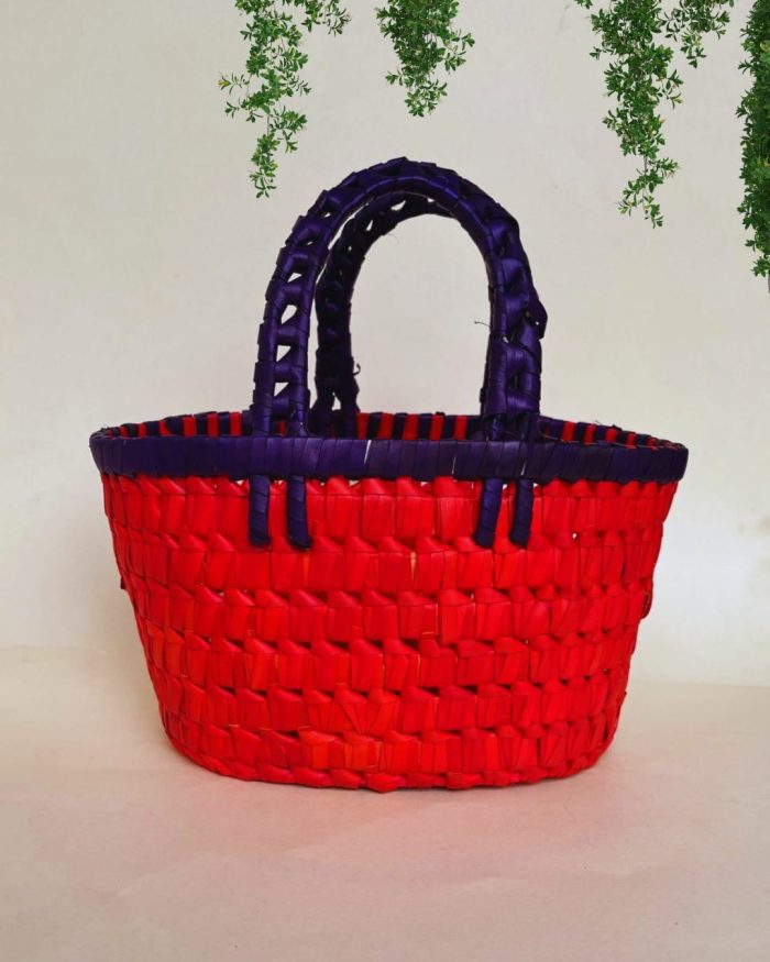 Handcrafted Palm Leaf Basket - Image 3