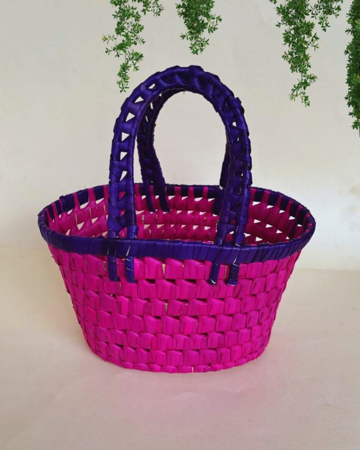 Handcrafted Palm Leaf Basket - Image 3