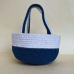 Jute Two-Tone Storage Basket