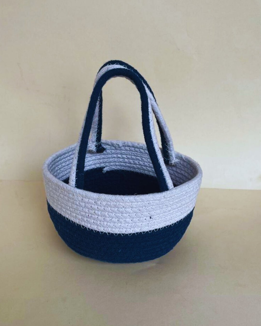 181 Jute Two-Tone Storage Basket - Image 2