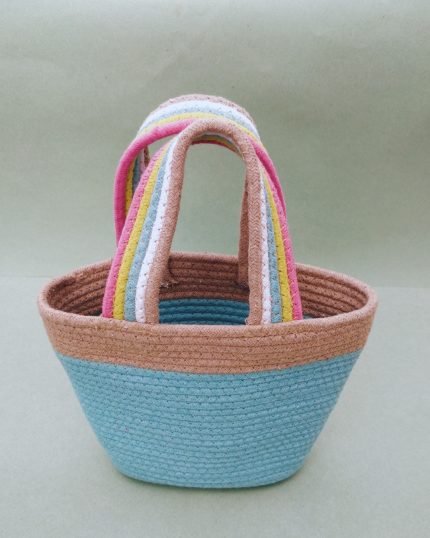 Boho-chic Cotton Rope Hamper Basket