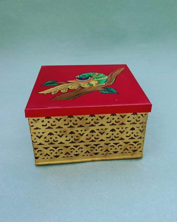 Parrot Printed Metal Box - Image 1