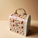 Floral Metal Storage Trunk