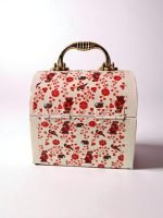 Floral Metal Storage Trunk - Image 3