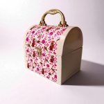 Floral Metal Storage Trunk
