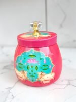 Pichwai Metal Storage Jar - Image 4