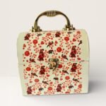 Floral Metal Storage Trunk
