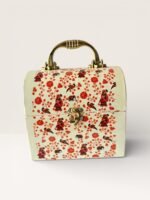 Floral Metal Storage Trunk