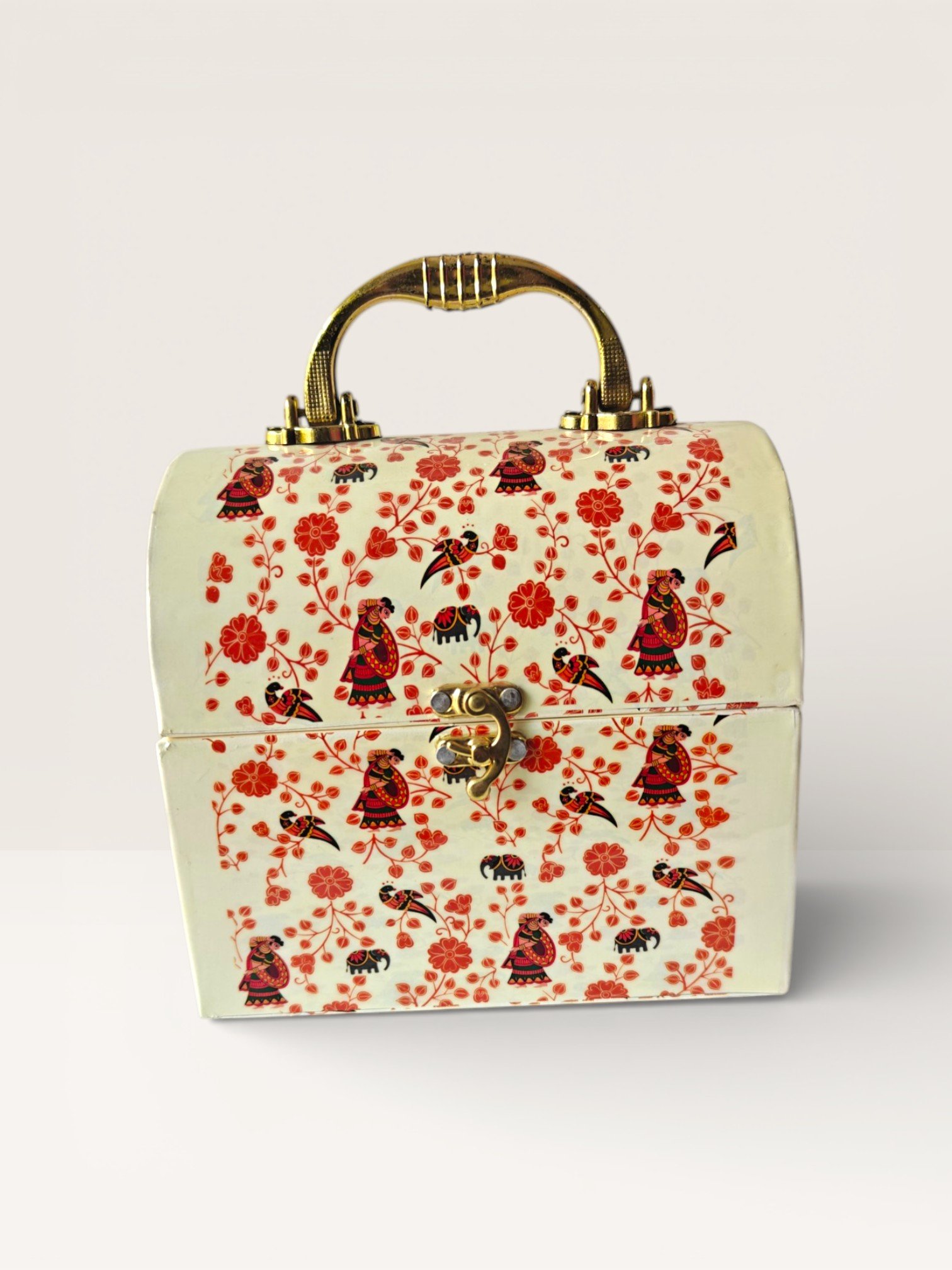 Trunk (2) Floral Metal Storage Trunk - Image 1