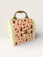 Floral Metal Storage Trunk - Image 3