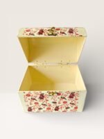 Floral Metal Storage Trunk - Image 4
