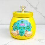 Pichwai Metal Storage Jar