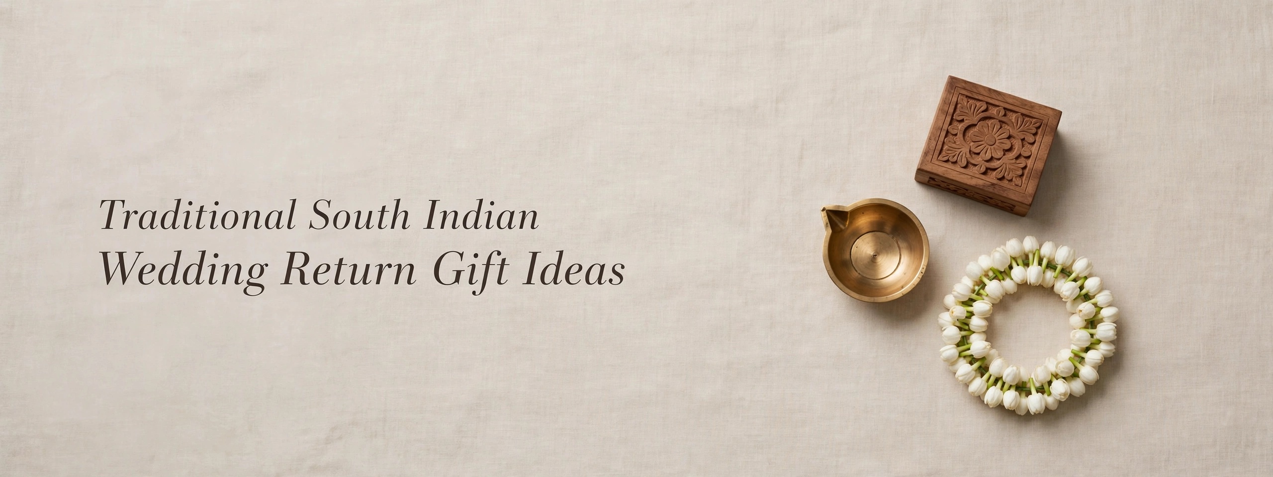 traditional south indian wedding return gift ide minimal