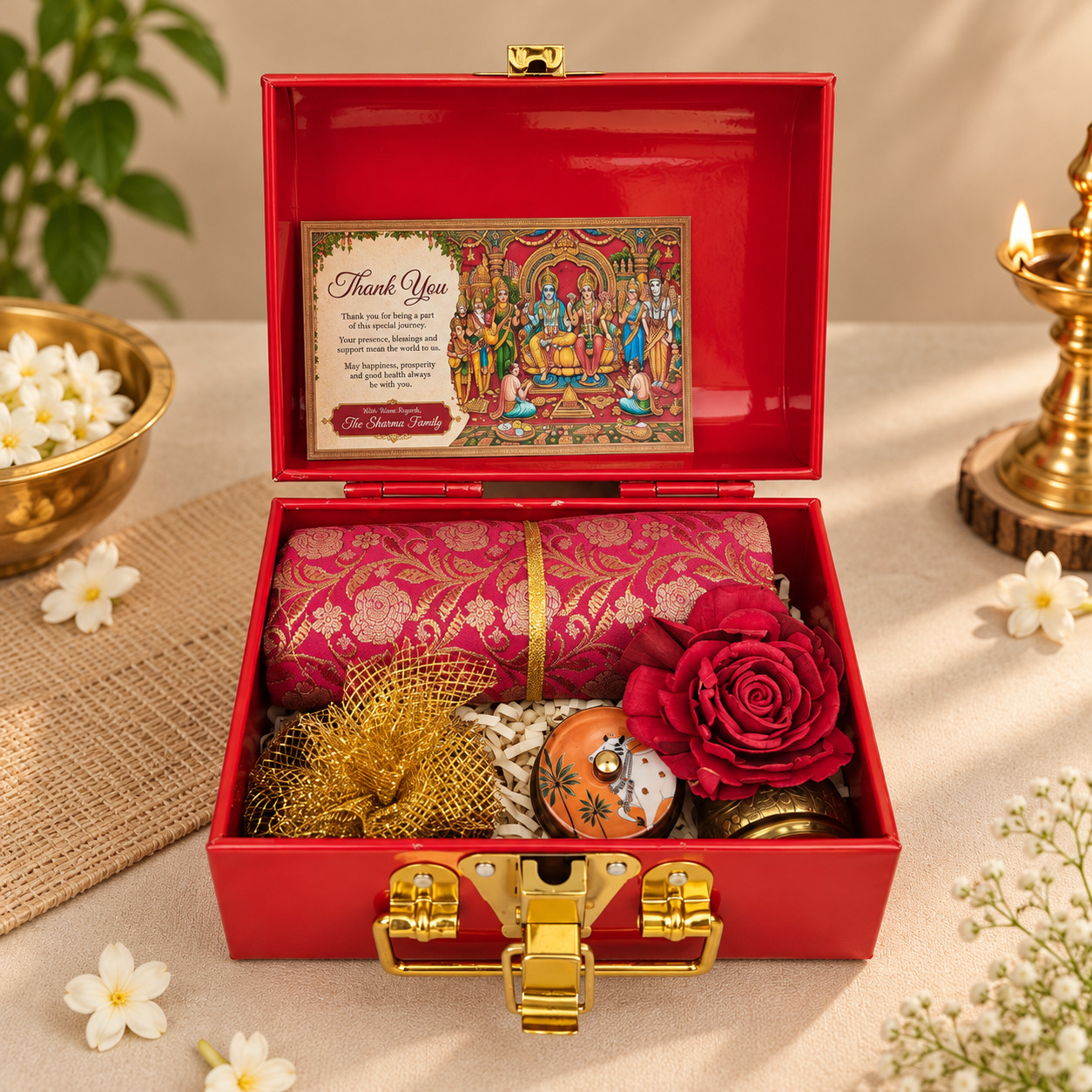 Handcrafted Indian wedding return gift